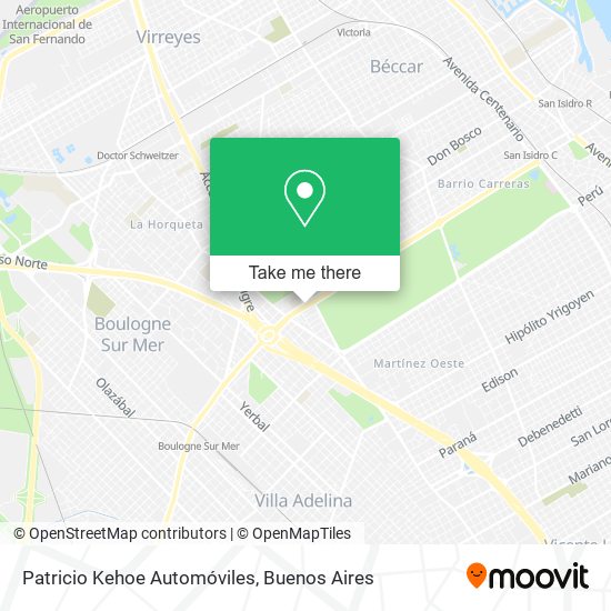Patricio Kehoe Automóviles map