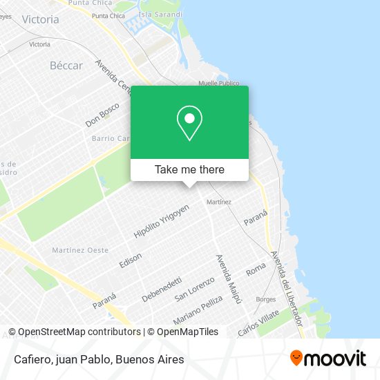Mapa de Cafiero, juan Pablo