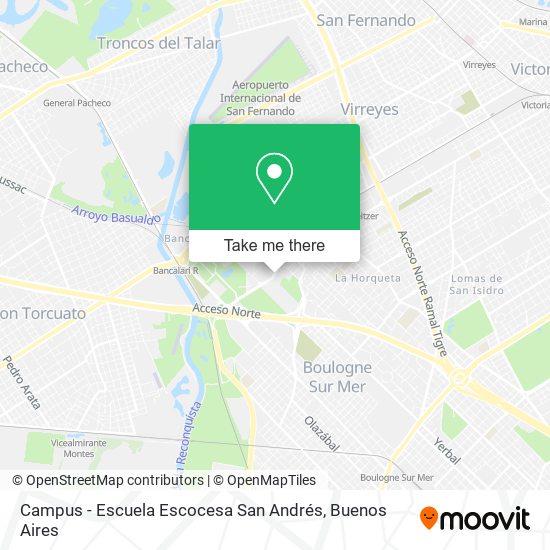 Mapa de Campus - Escuela Escocesa San Andrés