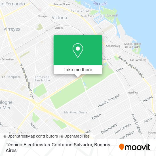 Mapa de Técnico Electricistas-Contarino Salvador