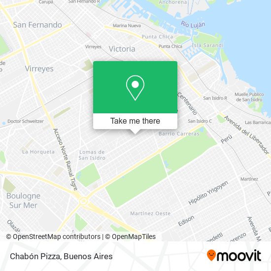 Chabón Pizza map