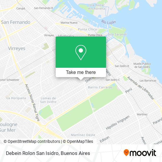 Debein Rolon San Isidro map