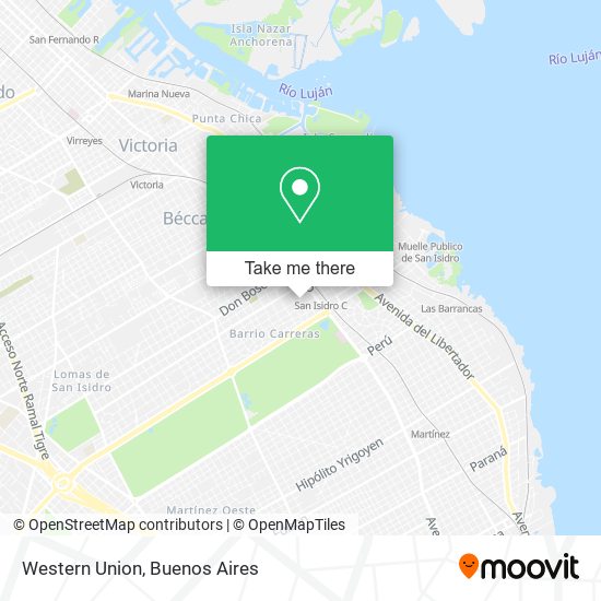 Western Union map