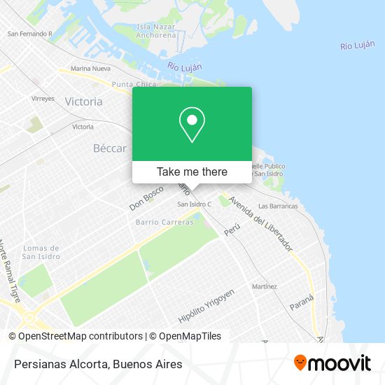 Mapa de Persianas Alcorta
