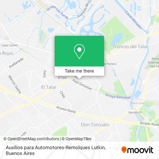 Mapa de Auxilios para Automotores-Remolques Lutkin