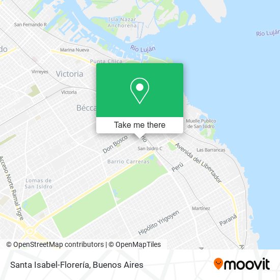 Mapa de Santa Isabel-Florería