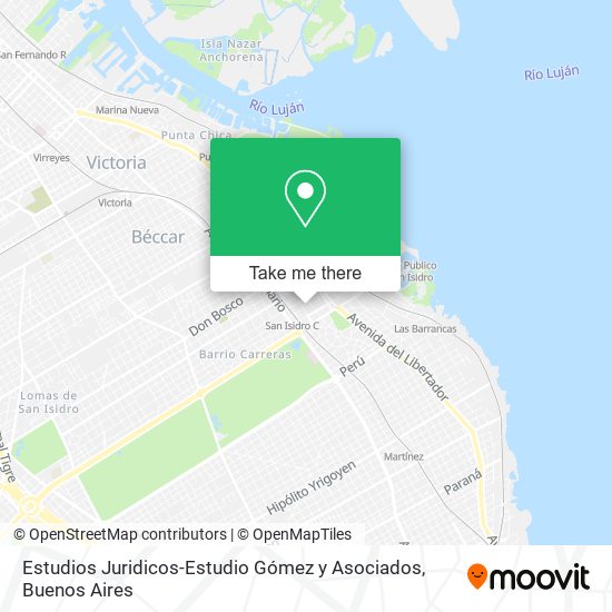 Mapa de Estudios Juridicos-Estudio Gómez y Asociados