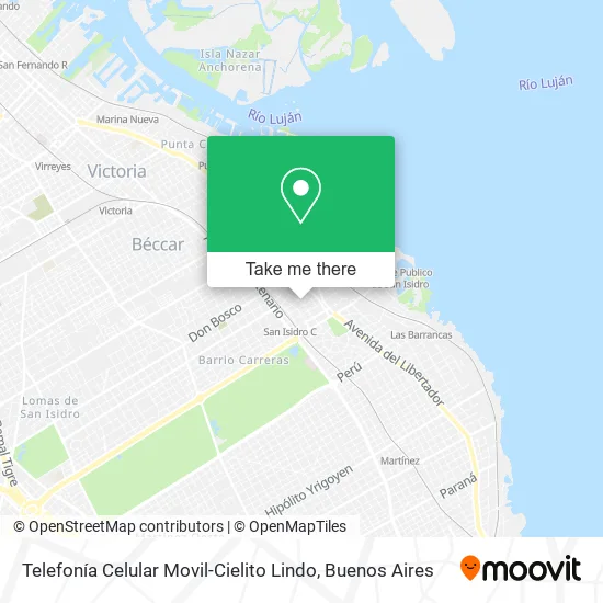 Mapa de Telefonía Celular Movil-Cielito Lindo