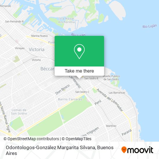 Mapa de Odontologos-González Margarita Silvana