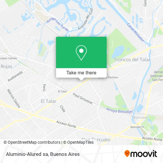 Mapa de Aluminio-Alured sa