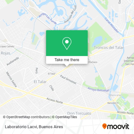Laboratorio Lacvi map