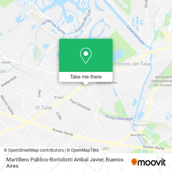Mapa de Martillero Público-Bortolotti Anibal Javier