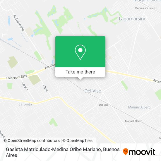 Gasista Matriculado-Medina Oribe Mariano map