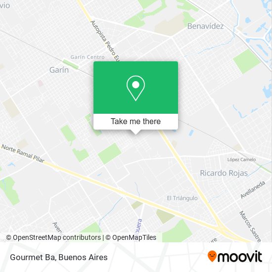 Mapa de Gourmet Ba