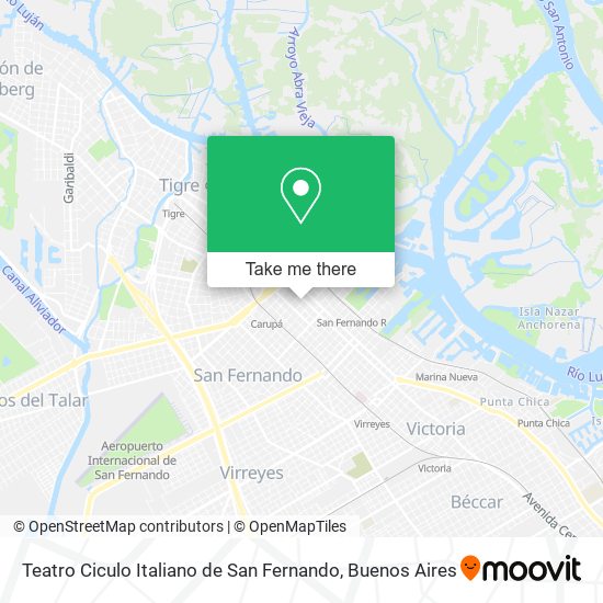 Teatro Ciculo Italiano de San Fernando map