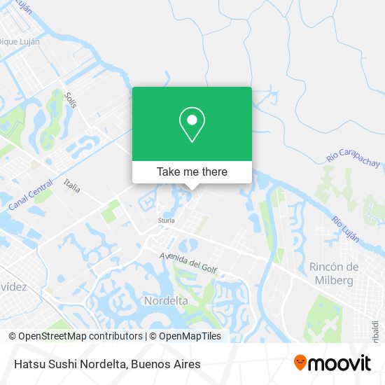 Hatsu Sushi Nordelta map