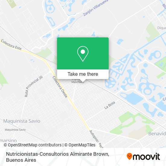 Nutricionistas-Consultorios Almirante Brown map
