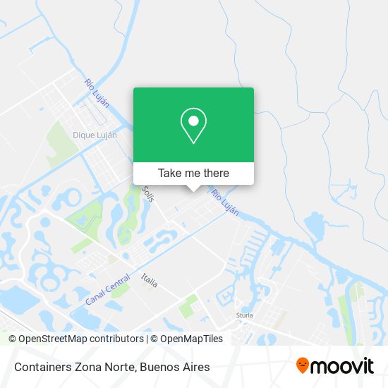Mapa de Containers Zona Norte