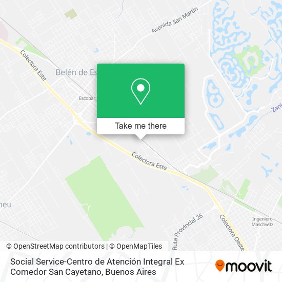 Mapa de Social Service-Centro de Atención Integral Ex Comedor San Cayetano