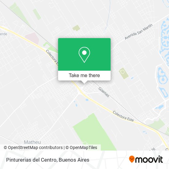 Mapa de Pinturerias del Centro