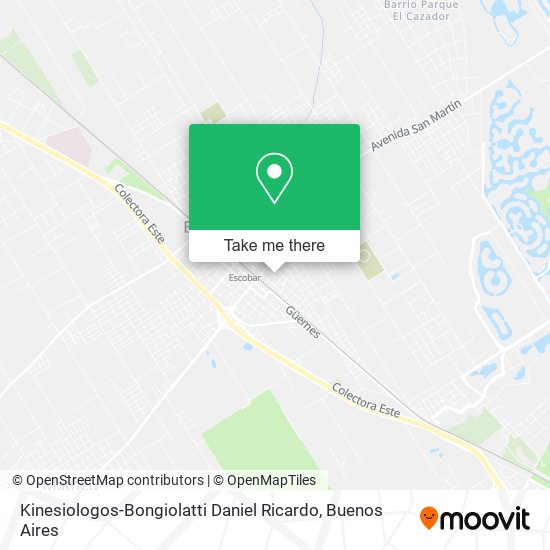 Kinesiologos-Bongiolatti Daniel Ricardo map