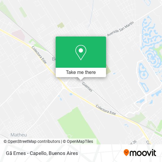 Mapa de Gã Emes - Capello