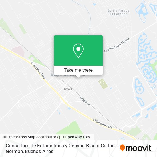 Consultora de Estadisticas y Censos-Bissio Carlos Germán map