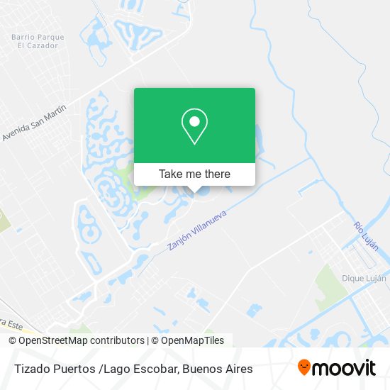 Tizado Puertos /Lago Escobar map