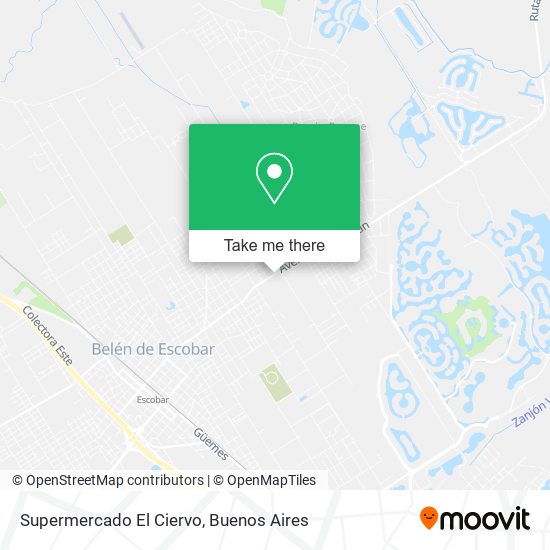 Mapa de Supermercado El Ciervo