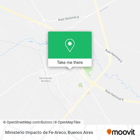 Mapa de Ministerio Impacto de Fe-Areco