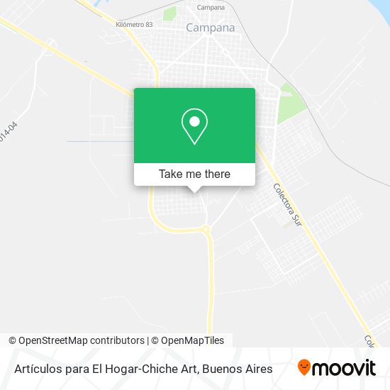 Mapa de Artículos para El Hogar-Chiche Art