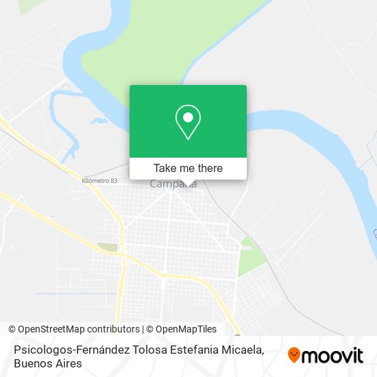 Psicologos-Fernández Tolosa Estefania Micaela map