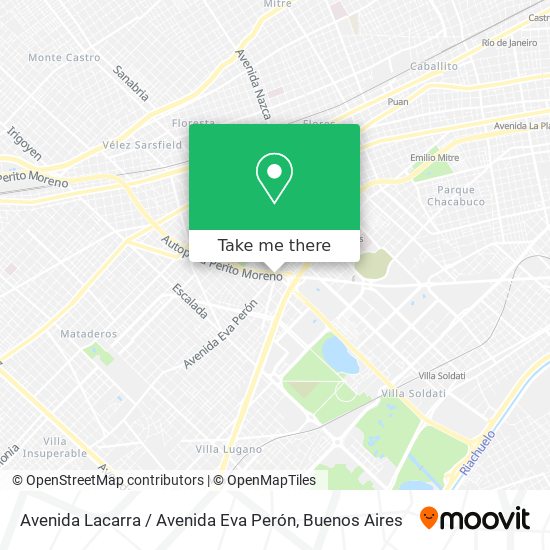 Avenida Lacarra / Avenida Eva Perón map