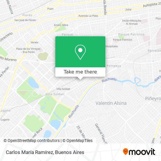 Carlos María Ramírez map