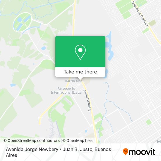 Avenida Jorge Newbery / Juan B. Justo map