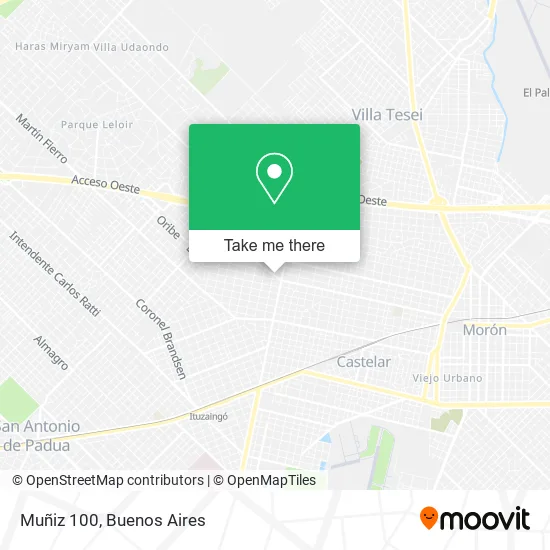 Muñiz  100 map