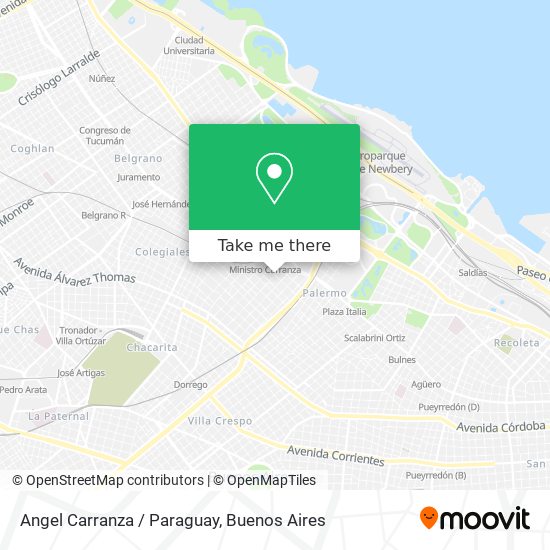 Mapa de Angel Carranza / Paraguay
