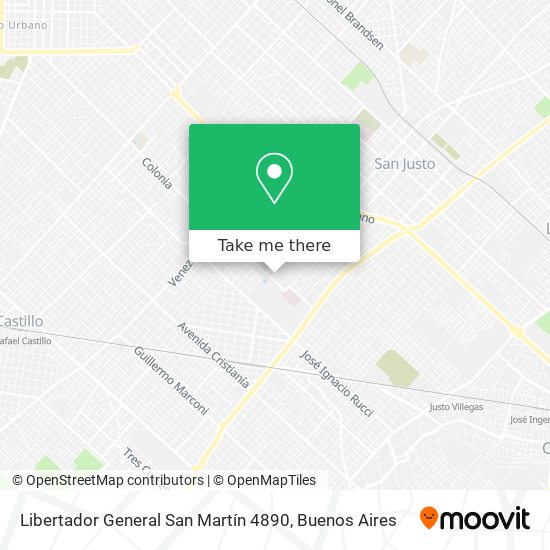 Libertador General San Martín 4890 map