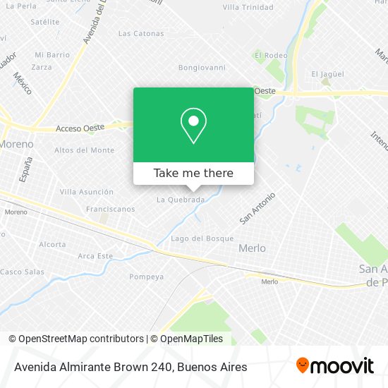 Avenida Almirante Brown 240 map