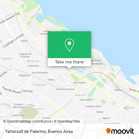 Tattersall de Palermo map
