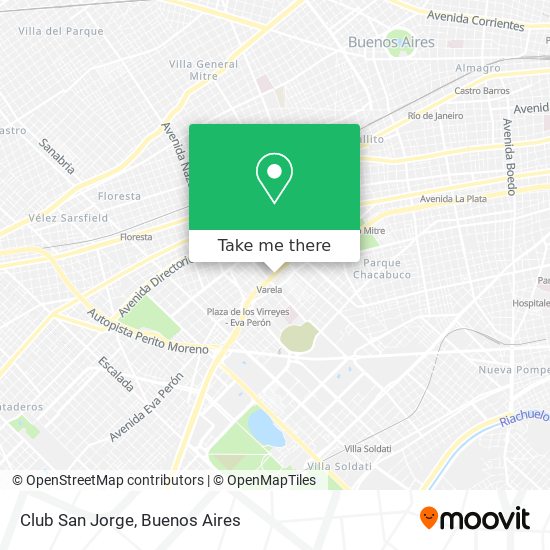 Club San Jorge map