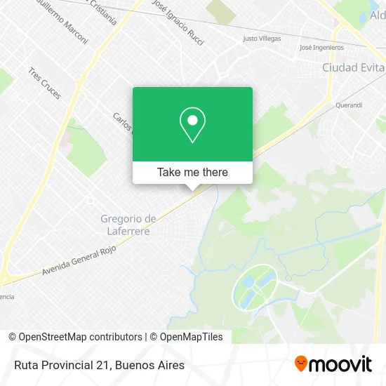 Ruta Provincial 21 map