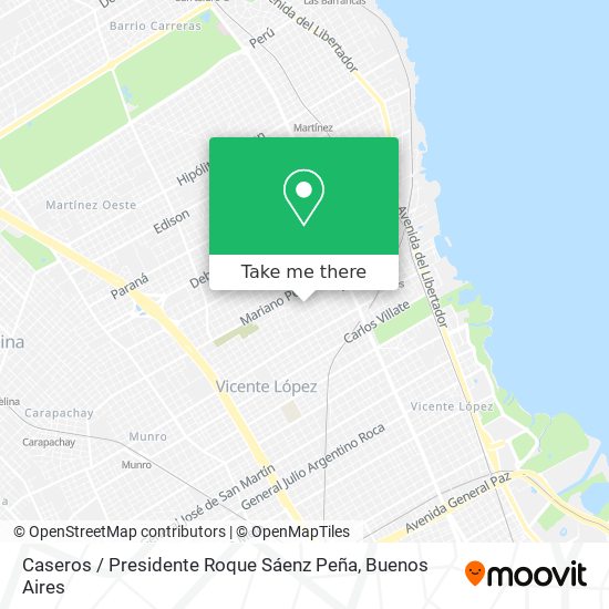 Caseros / Presidente Roque Sáenz Peña map