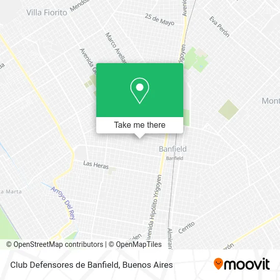 Club Defensores de Banfield map