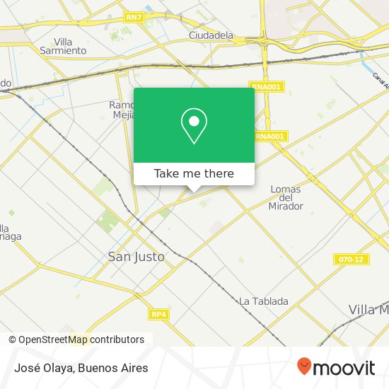 José Olaya map