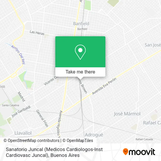 Mapa de Sanatorio Juncal (Medicos Cardiologos-Inst Cardiovasc Juncal)