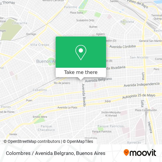 Colombres / Avenida Belgrano map