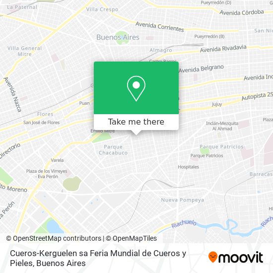 Cueros-Kerguelen sa Feria Mundial de Cueros y Pieles map