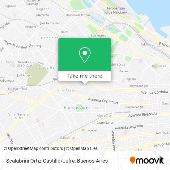Mapa de Scalabrini Ortiz-Castillo / Jufre