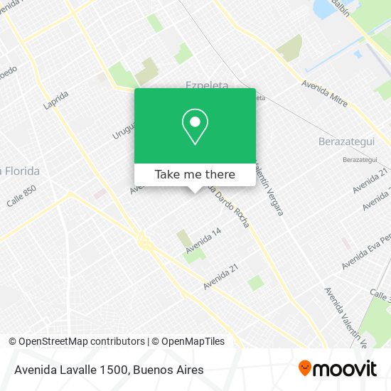 Mapa de Avenida Lavalle 1500